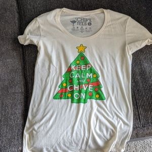 Off white Christmas Chive shirt